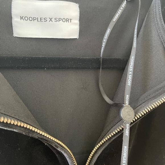 KOOPLES X SPORT BLACK JACKET SIZE 2 - Picture 9 of 10